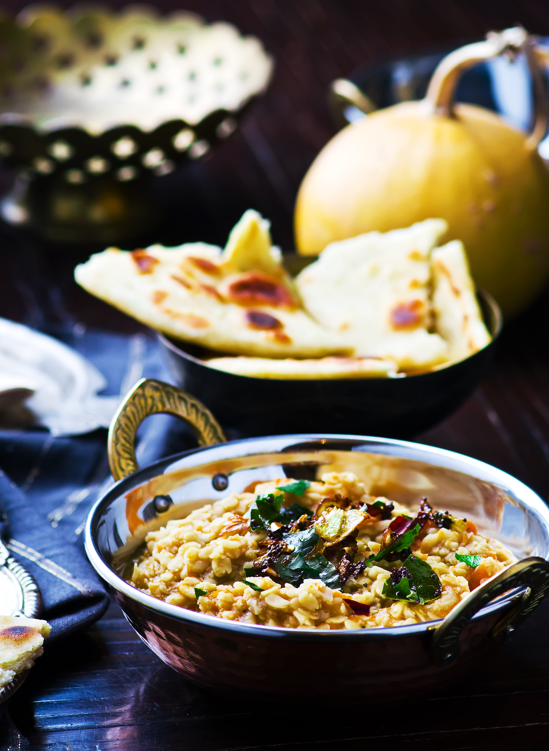 dhal with pumpkin. Indian cuisine.